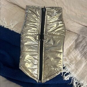 Black and Silver Hooded Mask